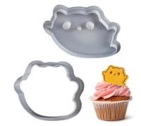 Stamped Baking Cutter - Halloween Ghost Cat Cookie Mold | Beginner Kitchen Engraving Tool for Fondant, Cheese, Chocolate, Pastry, Baking Supplies