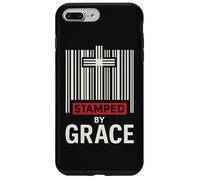 Stamped By Grace Ephesians 2:8 Christian Barcode Cross Faith Case for iPhone 7 Plus/8 Plus