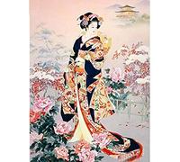 Stamped Cross Stitch Kits Adults Beginner-Oriental Woman Art ish-Starter Patterns for Beginner Kids Or Adults, Embroidery Needlepoint Kits,16X20 Inch