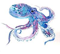 Stamped Cross Stitch Kits-Easy Patterns Embroidery Crafts Cross-Stitch Supplies Needlework 16x20 inch-Octopus