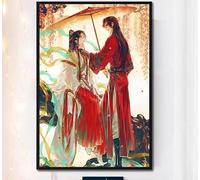 Stamped Cross Stitch Kits for Adults Beginners, Couple Under The Umbrella 40X50Cm DIY Cross Stitch Patterns Kits Printed Dimensions Needlepoint Kits,Crafts Embroidery Kits for Home Decor ADU