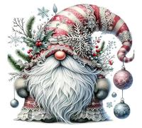 Stamped Cross Stitch Kits for Adults Beginners,Snowflake Goblin 11CT Printed DIY Canvas Pattern, Easy Needlepoint Embroidery Kit Supplies, Home Wall Decor Art Craft Gift 15.75x15.75inch