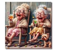 Stamped Cross Stitch Kits for Adults - Grandma Embroidery Kits for Beginners Adults,11 CT Patterns Dimensions Counted Cross Stitch Kits for Adults Arts Craft 14x14 in