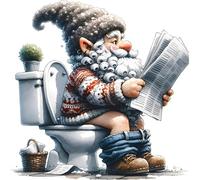 Stamped Cross Stitch Kits for Beginners Adults 11CT 3 Strands Needlepoint Printed 17.72x17.72 inch Dryad Using Toilet Embroidery Kits(11CT Without Frame)