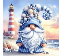 Stamped Cross Stitch Kits for Beginners Adults 11CT 3 Strands Needlepoint Printed 17.72x17.72 inch Shell Dryad Embroidery Kits(11CT Without Frame)