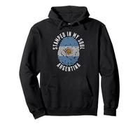 Stamped in My Soul Argentina Flag Design Argentine Pride Pullover Hoodie