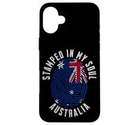 Stamped in My Soul Australia Flag Design Aussie Pride Case for iPhone 16 Plus