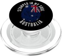 Stamped in My Soul Australia Flag Design Aussie Pride PopSockets PopGrip for MagSafe