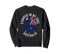 Stamped in My Soul Australia Flag Design Aussie Pride Sweatshirt