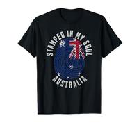Stamped in My Soul Australia Flag Design Aussie Pride T-Shirt