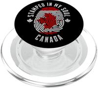 Stamped in My Soul Canada Flag Design Canadian Pride PopSockets PopGrip for MagSafe