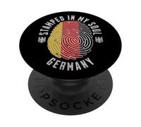 Stamped in My Soul Germany Flag Design German Pride PopSockets Adhesive PopGrip