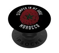 Stamped in My Soul Morocco Flag Design Moroccan Pride PopSockets Adhesive PopGrip