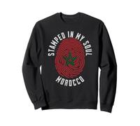 Stamped in My Soul Morocco Flag Design Moroccan Pride Sweatshirt