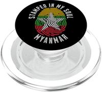 Stamped in My Soul Myanmar Flag Design Burmese Pride PopSockets PopGrip for MagSafe