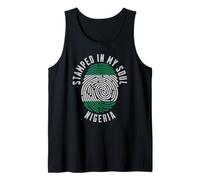 Stamped in My Soul Nigeria Flag Naija Design Nigerian Pride Tank Top