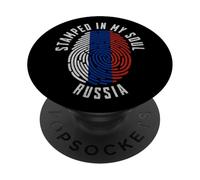 Stamped in My Soul Russia Flag Design Russian Pride PopSockets Adhesive PopGrip