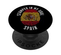 Stamped in My Soul Spain Flag Design Spanish Pride PopSockets Adhesive PopGrip