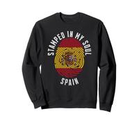 Stamped in My Soul Spain Flag Design Spanish Pride Sweatshirt