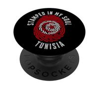 Stamped in My Soul Tunisia Flag Design Tunisian Pride PopSockets Adhesive PopGrip