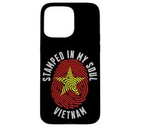 Stamped in My Soul Vietnam Flag Design Vietnamese Pride Case for iPhone 15 Pro Max