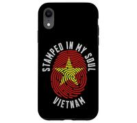 Stamped in My Soul Vietnam Flag Design Vietnamese Pride Case for iPhone XR