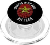 Stamped in My Soul Vietnam Flag Design Vietnamese Pride PopSockets PopGrip for MagSafe