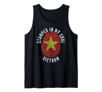 Stamped in My Soul Vietnam Flag Design Vietnamese Pride Tank Top