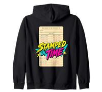 Stamped In Time Library Card Zip Hoodie