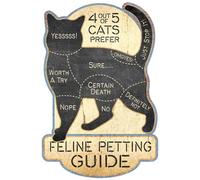 stamped plate cat scratching guide 29x19 cm Feline Petting