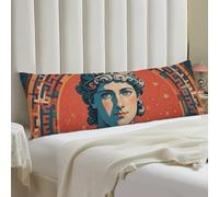 Stamped with Ancient Rome Body Pillow Cover with Hidden Zipper 20x54 Full Long Pillowcase for Couch Sofa Decor Breathable Bed Shams Boho Oversized Lumbar Pillow Covers for All Seasons