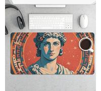 Stamped with Ancient Rome Desk Pad Protector Non-Slip Gaming Desk Mat Waterproof Desktop Mat for Keyboard and Mouse Large Mousepad Smooth Writing Pad for Home Office Work(23.6 X 13.8)