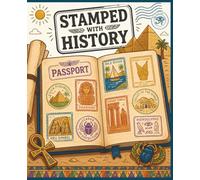 Stamped With History: A Blank Lined Passport Notebook for Ancient Egypt Writing and Classroom Notes
