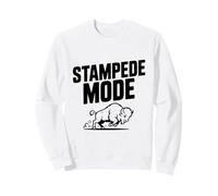 Stampede Mode Buffalo for Animal Lovers Sweatshirt