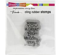 STAMPENDOUS Cling Holiday Hug Rubber Stamp