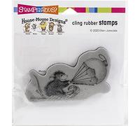 STAMPENDOUS Cling Ornament Sled Rubber Stamp