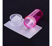 Stamper Clear Silicone Stamping Jelly with Scraper Transparent Visible Body No Different for DIY Nail Nail Stamping Tool with Scraper 01