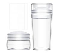 Stamper for Nail Salon - Navigation Decoration Tool, Silicone Stamper | Print Use and Encounter Writing Transparent Running with Straps, French Manicure