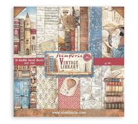 Stamperia 8" x 8" Paper Pad Vintage Library