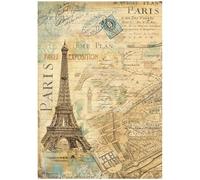 Stamperia A4 Rice Paper Around The World Paris