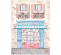 Stamperia A4 Rice Paper Create Happiness Oh Lá Patisserie, 0, One Size