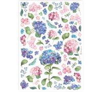 Stamperia A4 Rice Paper for Decoupage - Floral and Dragonfly Pattern