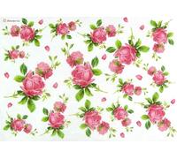 Stamperia A4 Rice Paper for Decoupage - Floral Butterflies Design