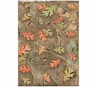 Stamperia A4 Rice Paper for Decoupage - Forest Acorns and Leaves