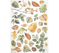 Stamperia A4 Rice Paper for Decoupage - "Leaves" - Seasonal Nature Design