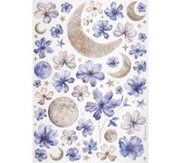 Stamperia A4 Rice Paper for Decoupage - "Sun and Moon" - Celestial Vintage Design