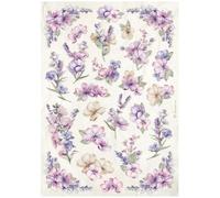 Stamperia A4 Rice Paper for Decoupage - Vintage Floral Pattern