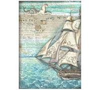 Stamperia A4 Rice Paper Songs of The Sea Sailing Ship, Multicolour, One Size