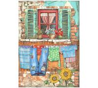 Stamperia A4 Rice Paper Sunflower Art Window, Multicolour, One Size