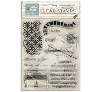 Stamperia - Acrylic Stamp for Scrapbooks, Albums, Cards, Bullet Journals and More, Transparent, Long Lasting, Easy to Clean, Perfect for Crafts and Gifting (Symphony)